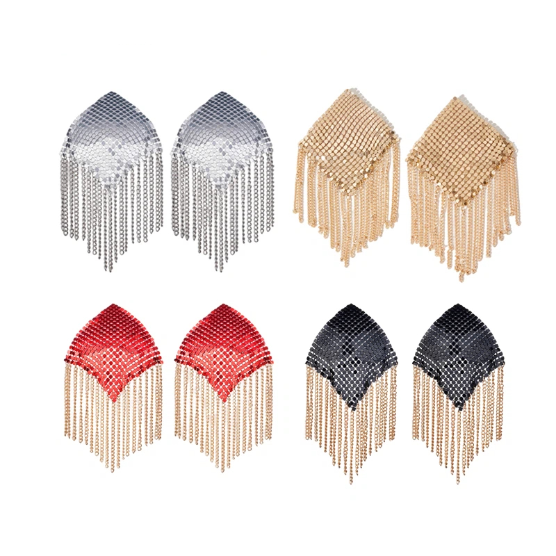 Nipple Cover Pasties - Pegatinas Adhesivas de Metal con Borlas