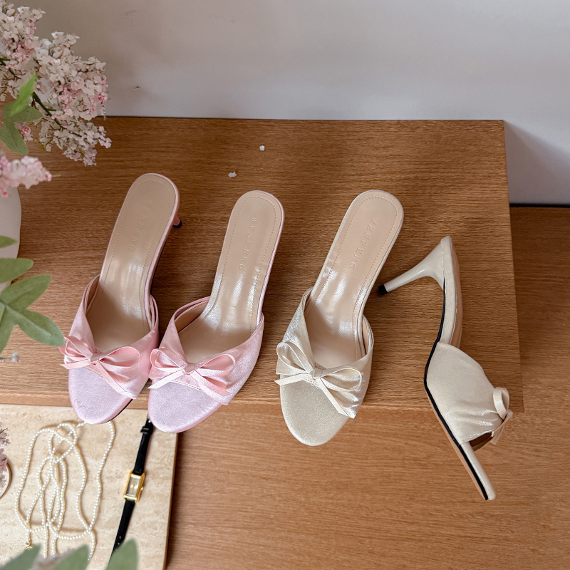 Sandalias de Tacón Alto Finas  - Slip Dress Satin reseña y precio
